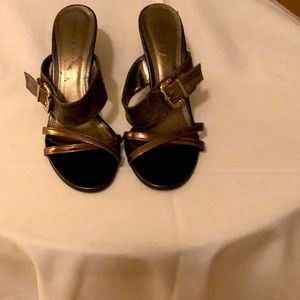 Charles & Keith Heeled Sandel With Buckle, Size 4 1/2